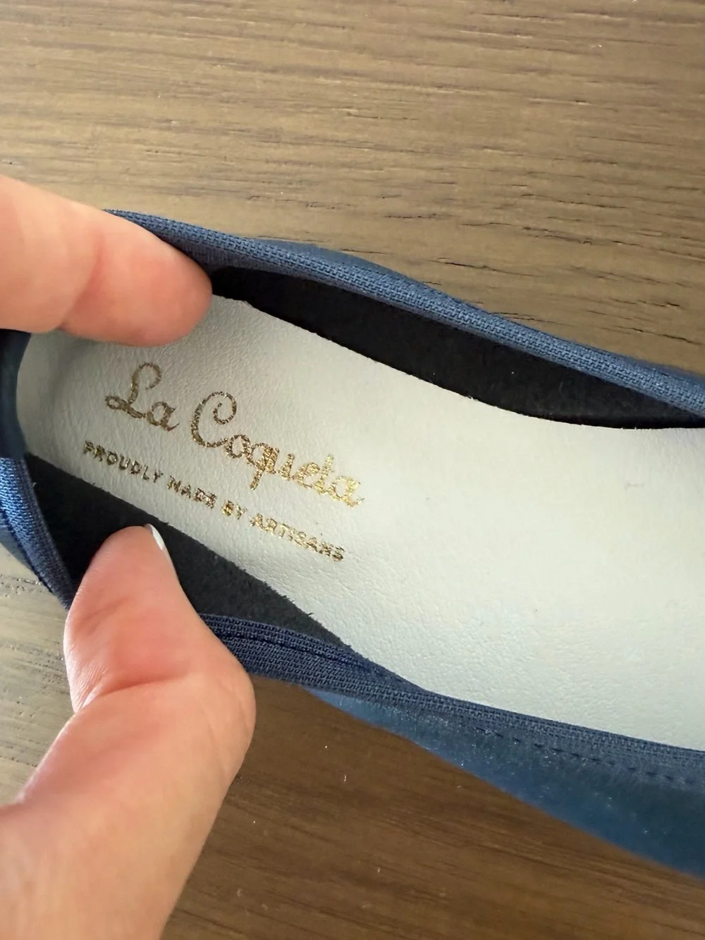 Girls Navy Bow Ballet Flats